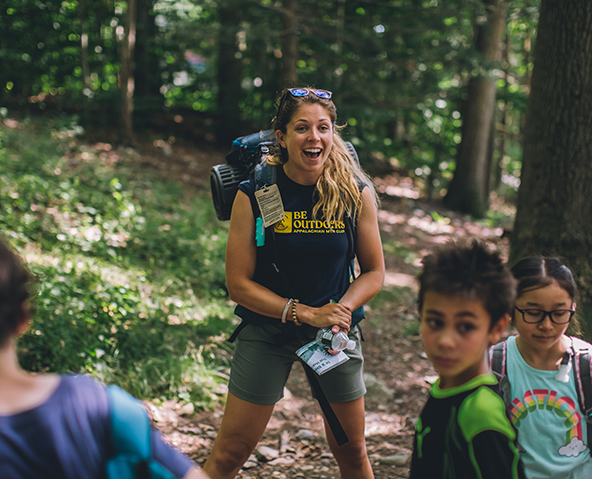 Aug. 1, 2019. Blue Hills Resvervation, Massachusetts-- A YOP program. Photo by Paula Champagne.